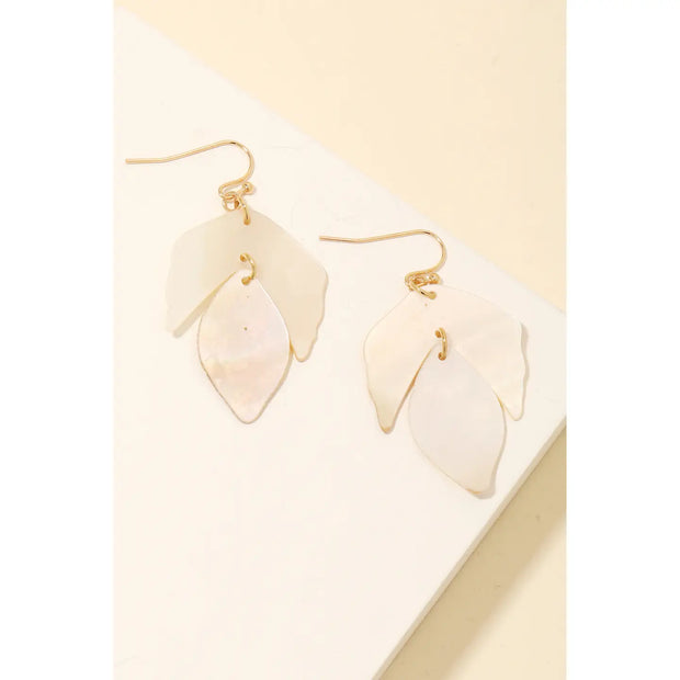 Mother of Pearl Seashell Earrings