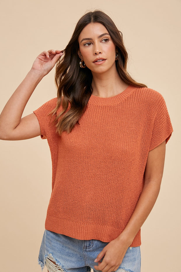 Clay Short Sleeve Sweater