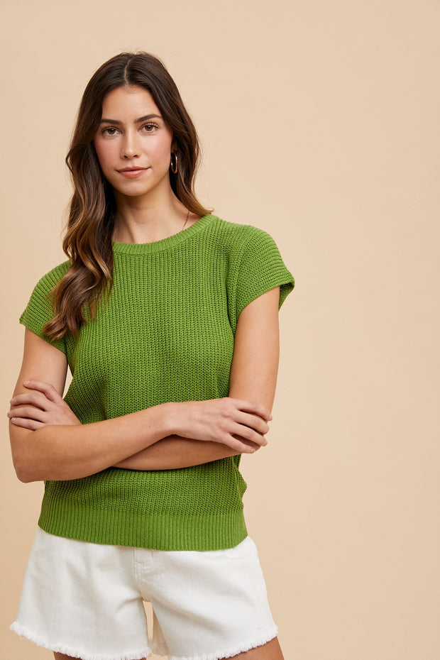 Matcha Short Sleeve Sweater