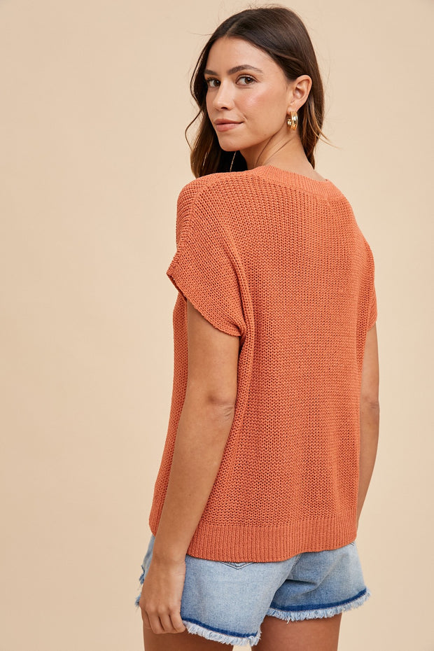 Clay Short Sleeve Sweater