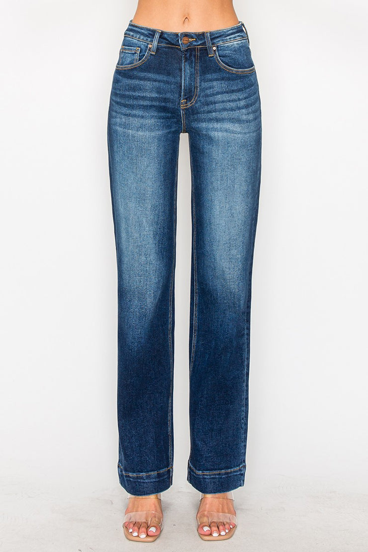 High Rise Straight Jeans