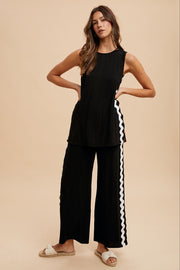 Ric Rac Trim Top and Pants Set