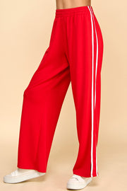 Red Striped Track Pants