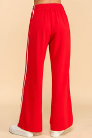 Red Striped Track Pants