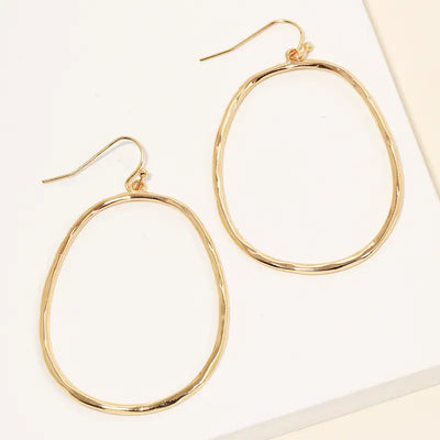 Oval Cutout Earrings