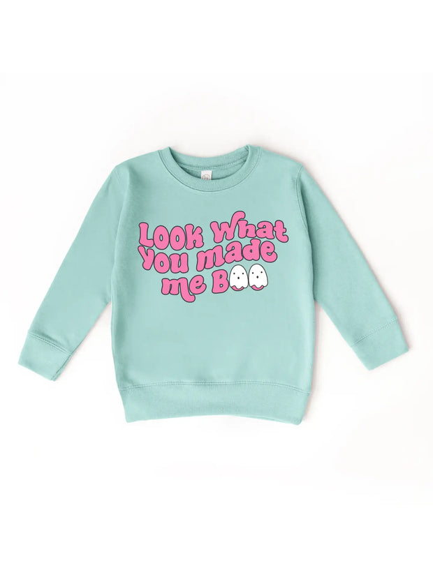 Kids Look What You Made Me Boo Sweatshirt