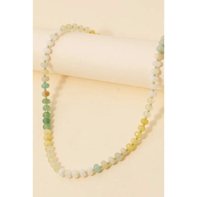 Gradient Stone Beaded Necklace