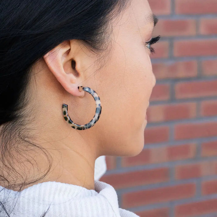 Camy Cheetah Hoops