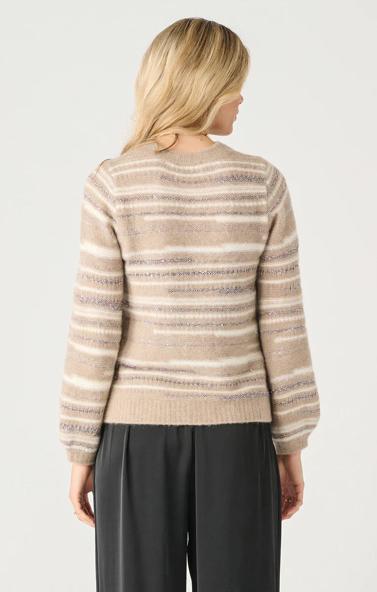 Beige Striped Sweater - Small